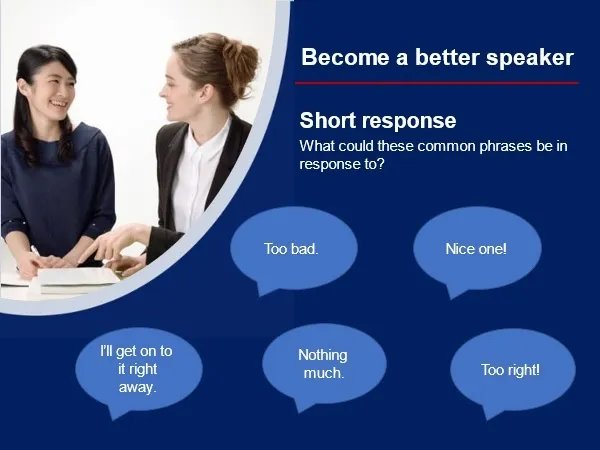 イギリス英語、使える定型表現